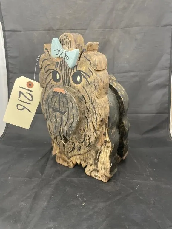 Wooden Dog Carving