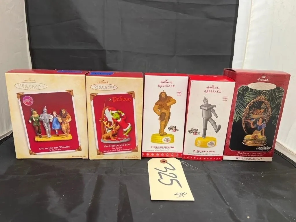 5 - Assorted Hallmark Ornaments in box
