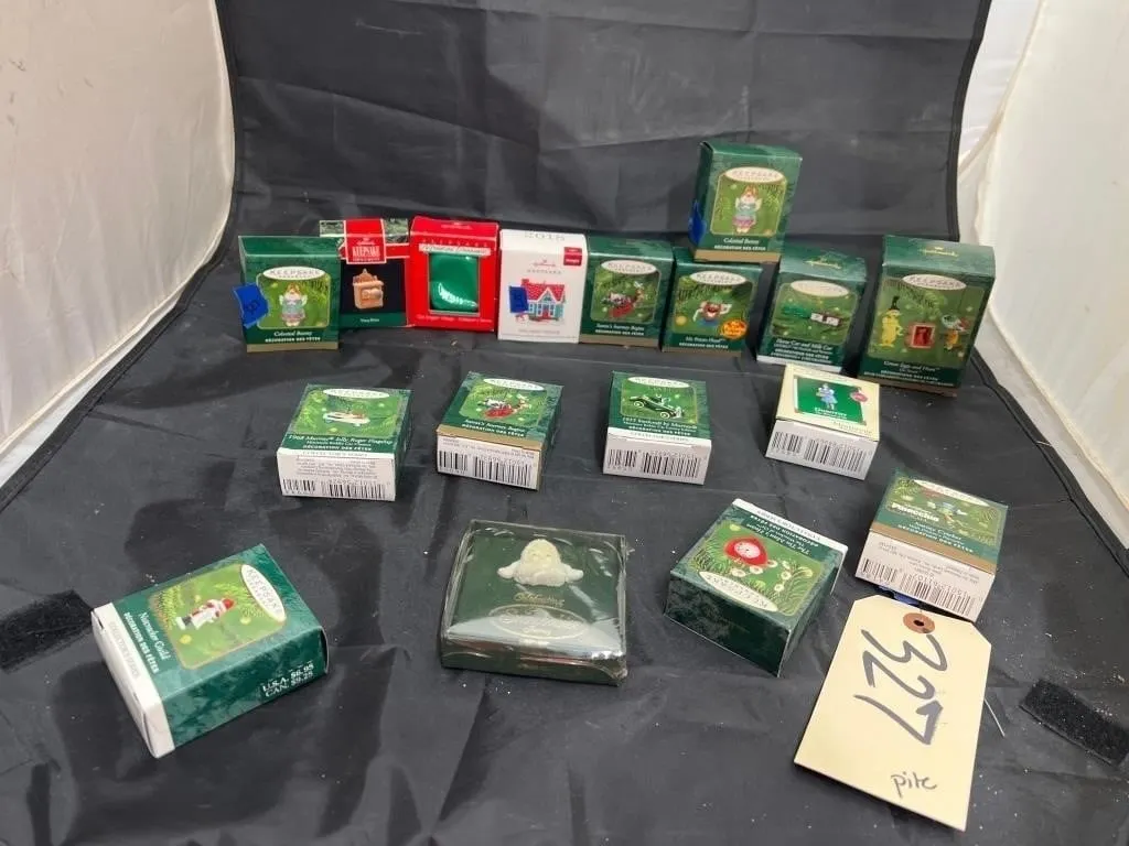 17 - Assorted Hallmark Ornaments in box