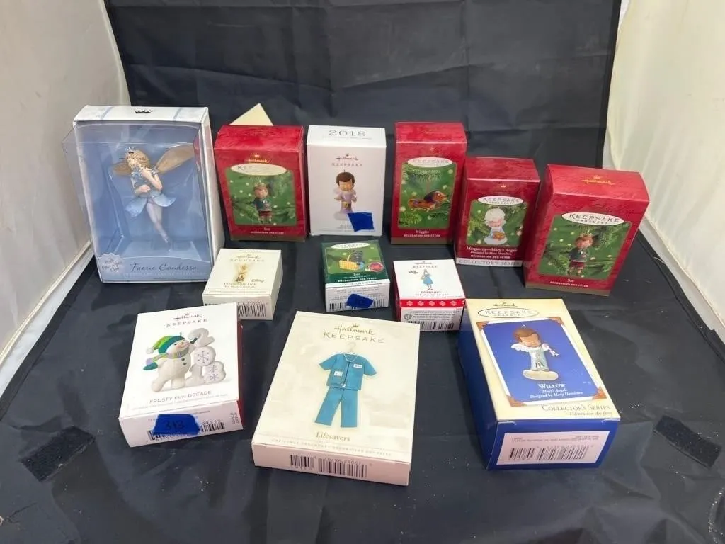 12 Pcs -Assorted Hallmark Ornaments in box