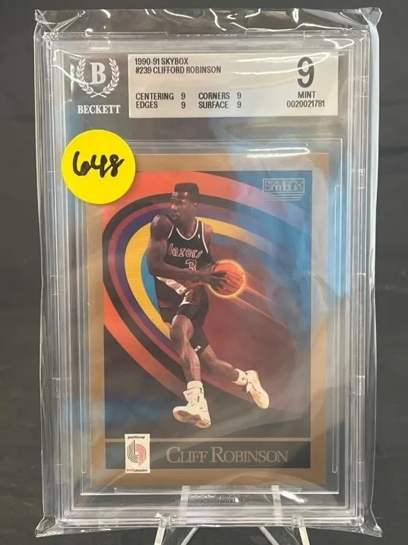 1990 Skybox 239 Cliff Robinson Beckett 9 Mint