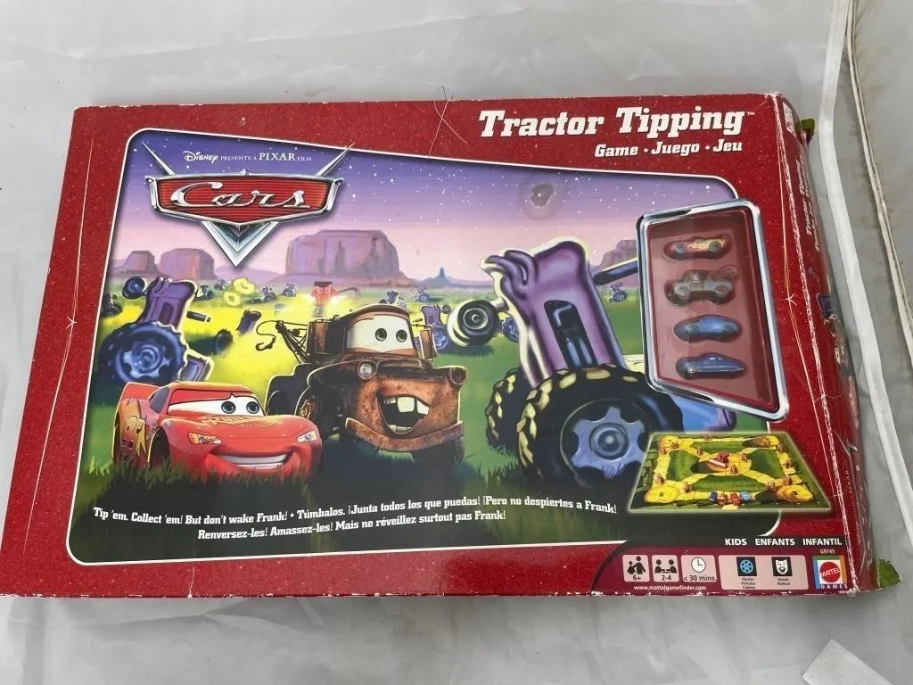 Cars Tractor Tipping Board Game