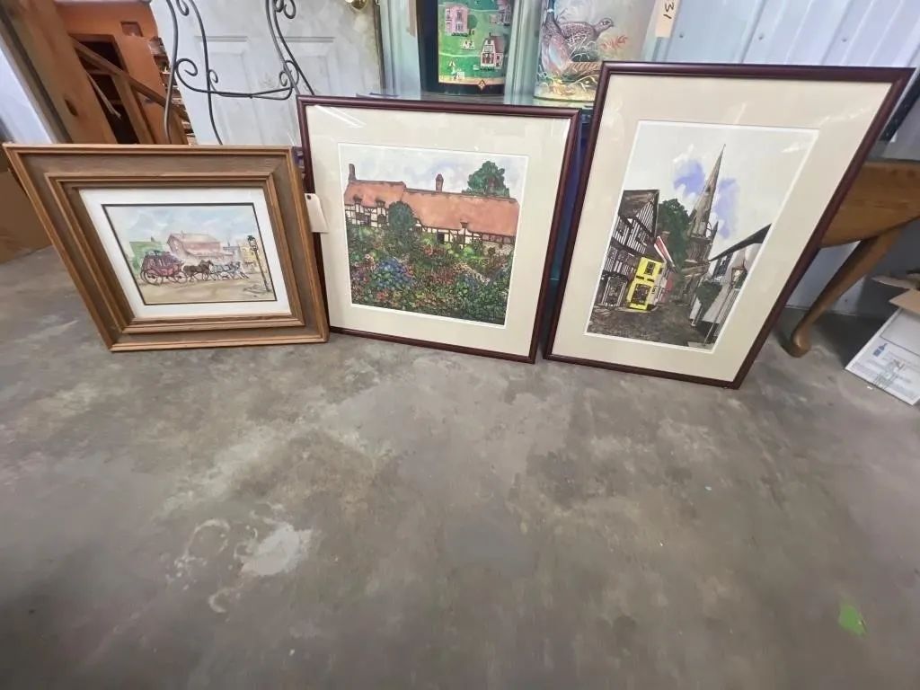 3 Pcs - 2 Pcs Framed Victoria Elbroch Prints & Fra