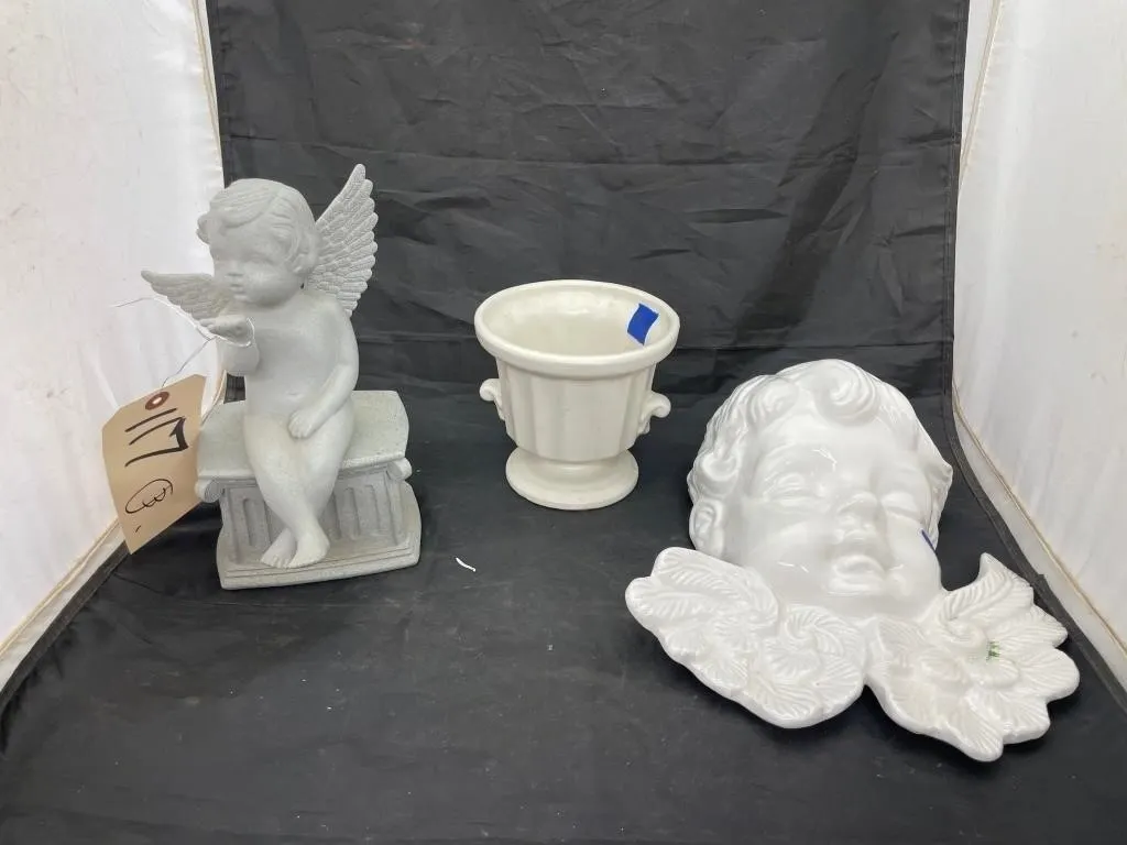 3 Pcs - Garden Figurine - Planter - Wall Decor