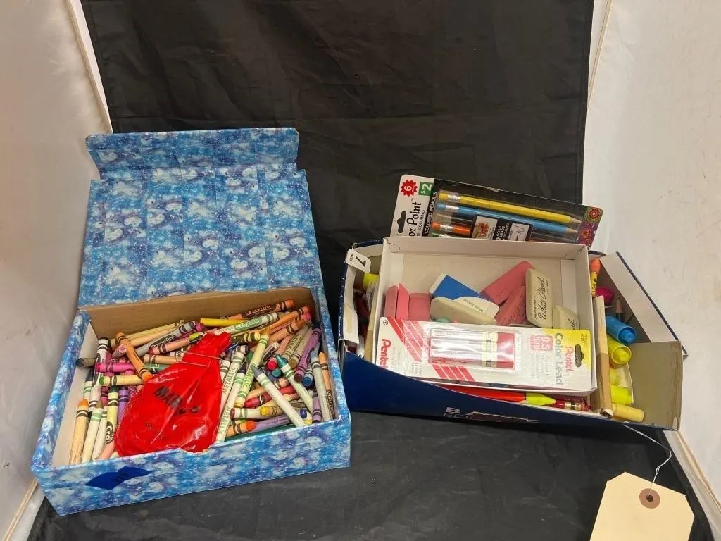 Vintage Crayons - HiLiters - Erasers & More