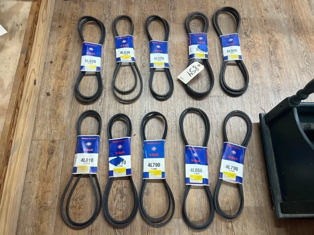 10 Pcs - Assorted Automotive Belts