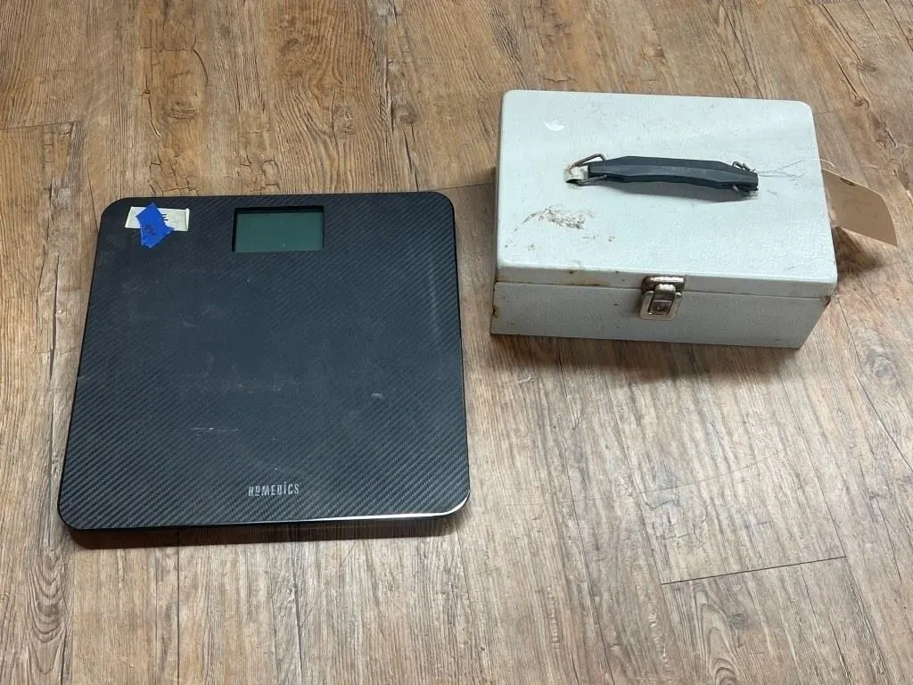 2 Pcs - Metal Cash Box - Digital Scale