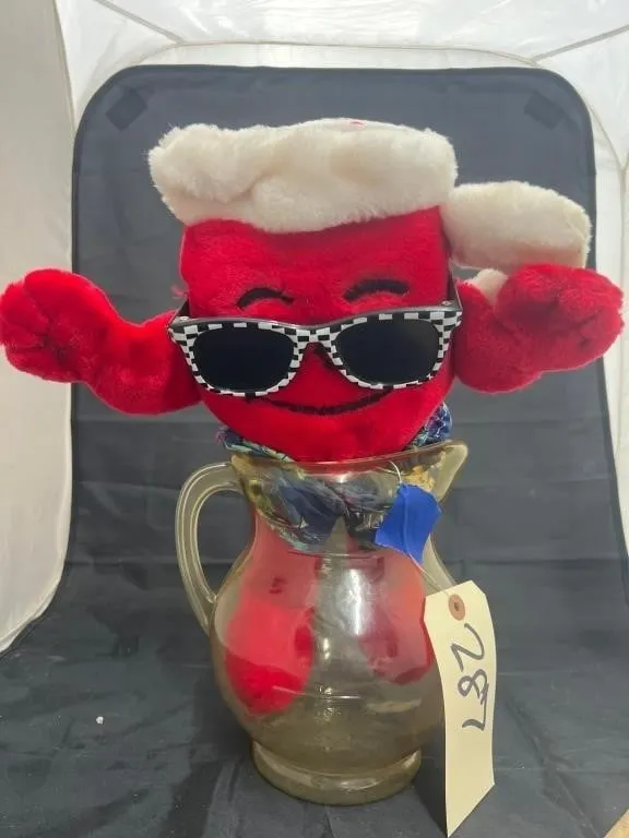Plush Kool-Aid Man & Plastic Pitcher