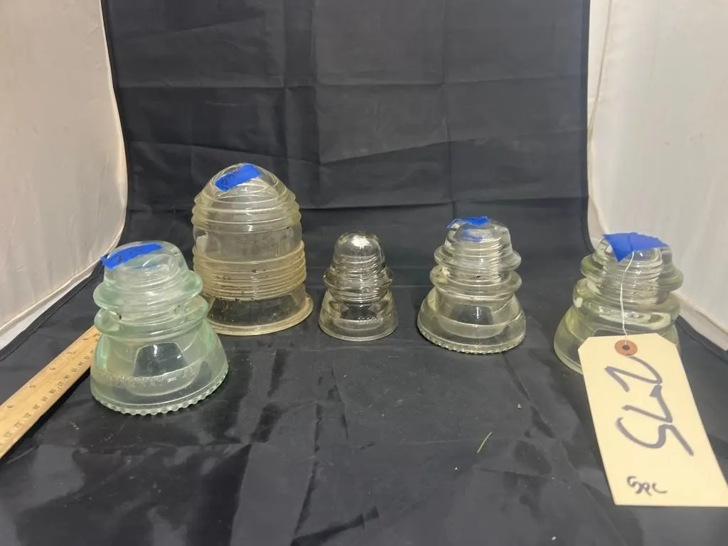 5 Pcs - Glass Insulators