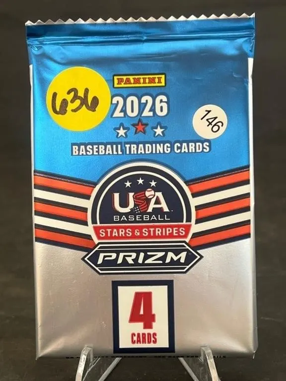 2026 Panini Prizm Baseball 4 Pack Stars & Stripes