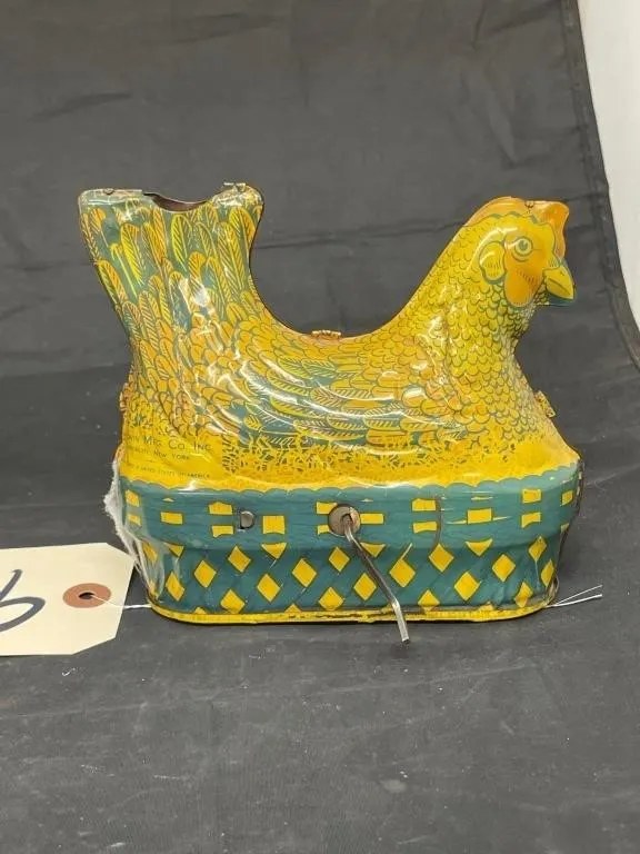 Tin Type Chicken Toy