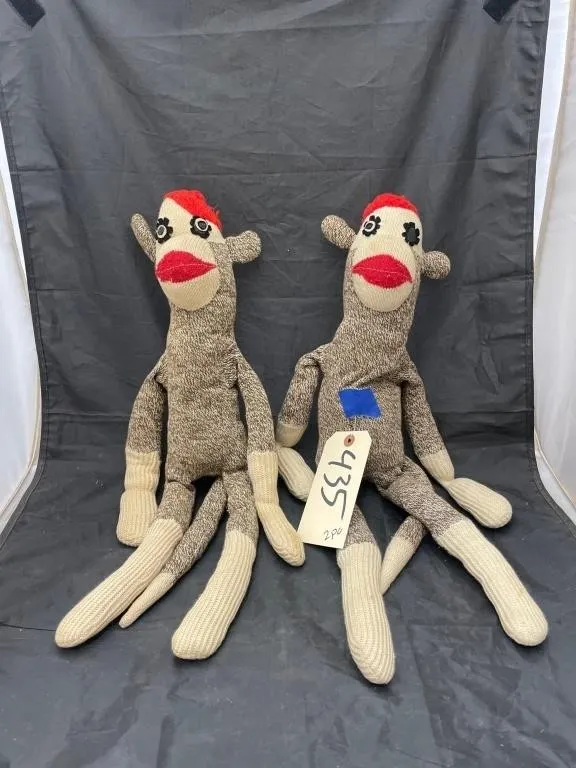 Steve & Scotty Sock Monkey Dolls