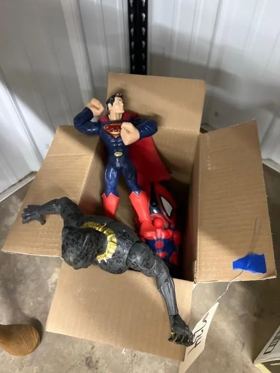 Box of Assorted Action Figures