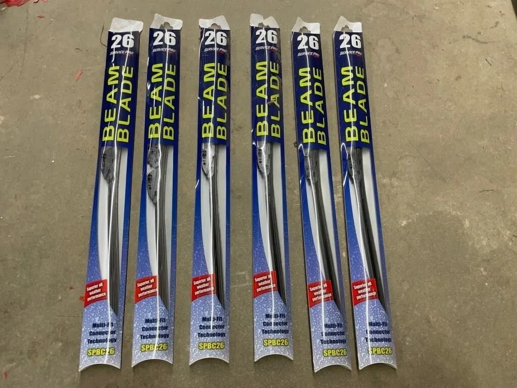 6 Pcs - 26" Beam Blade Windshield Wipers