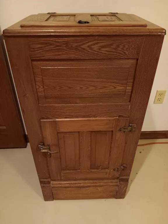 Wooden Ice box.