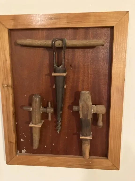 Barrel bung hole auger and reamers
T handle