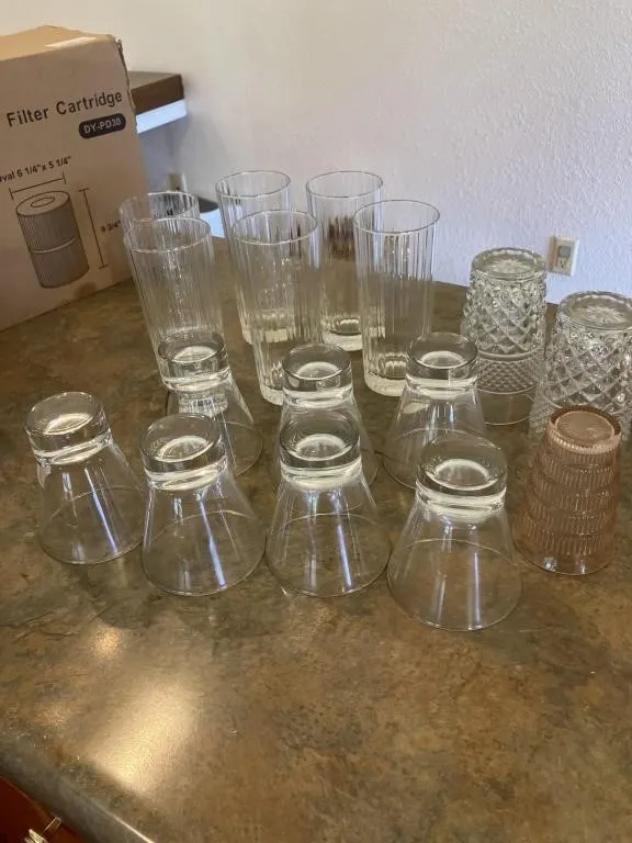 Assortment of glasses
