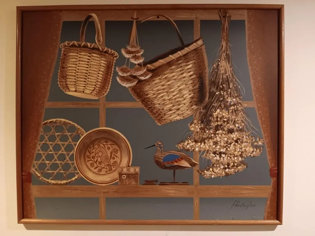Folk art picture Approx. 37x45