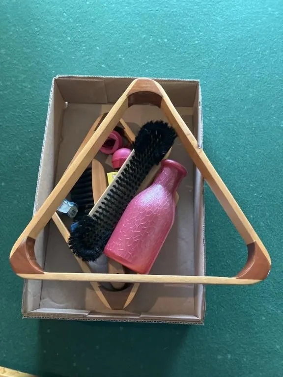 Pool table racks and accessories