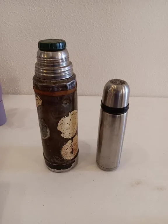 Stainless canisters.