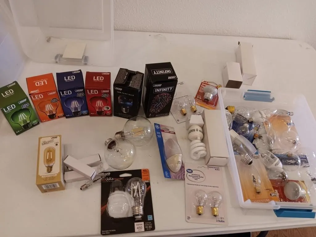 Assortment of light bulbs. Shipping NOT