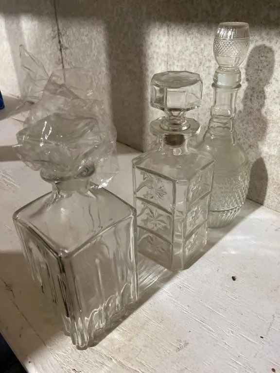 Three Whiskey decanter
