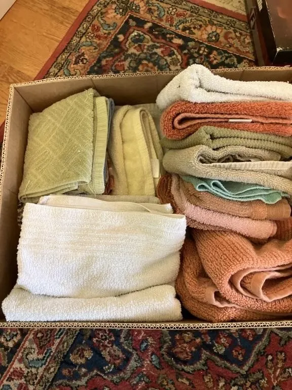 Assortment of towels, hand towels, wash cloths