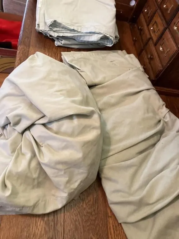 Two full size bed sheets
