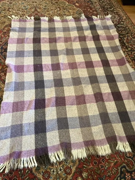 Wool lap blanket approximately 64x52