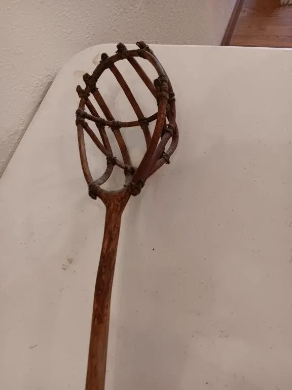 Appears to be traditional native American wooden