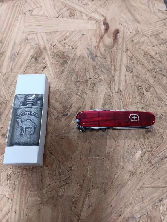 Swiss Army Knife and Camel lighter