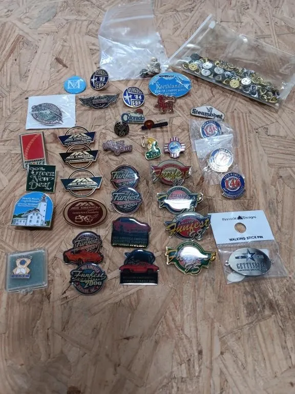 Assortment of Pins and backs