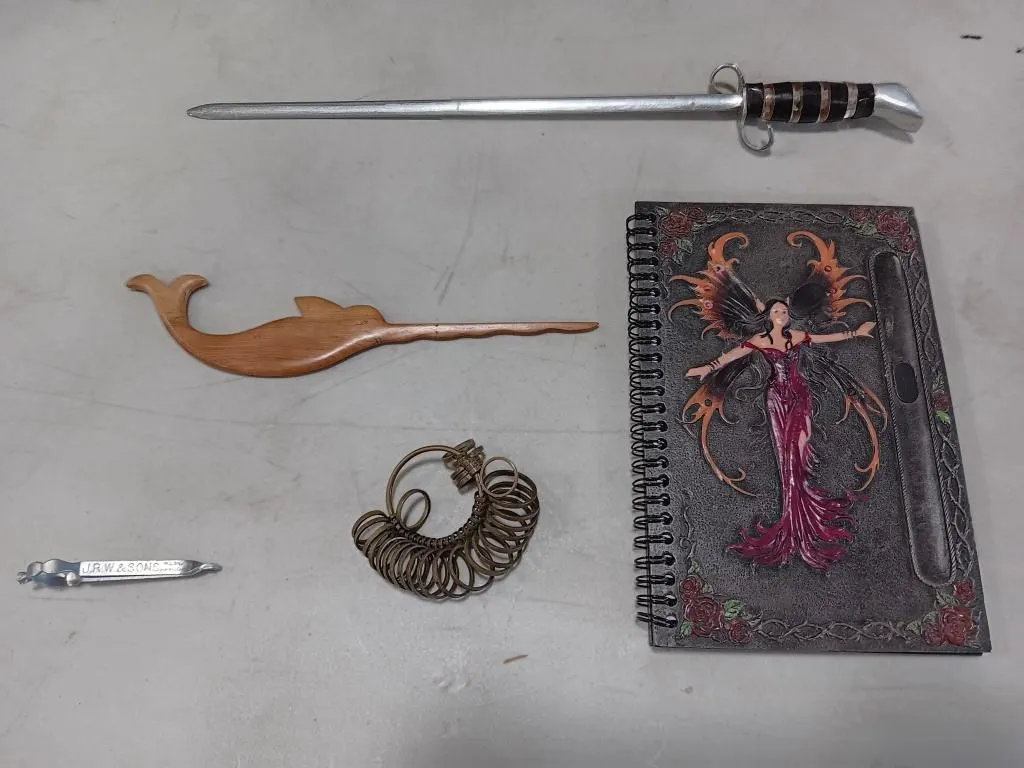Replica sword letter opener,wood letter
