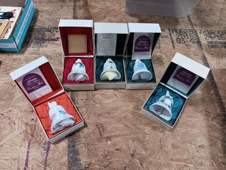 Noritake Limited Edition bells. Years 1972-1976.