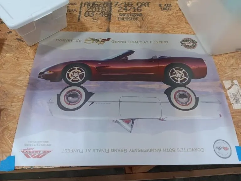 Corvette posters.
