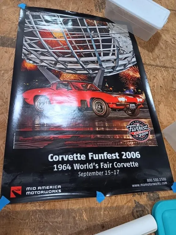 Corvette posters.