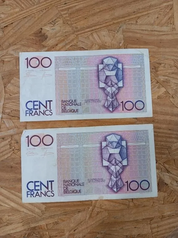 Belgian Franc Banknote, 100.