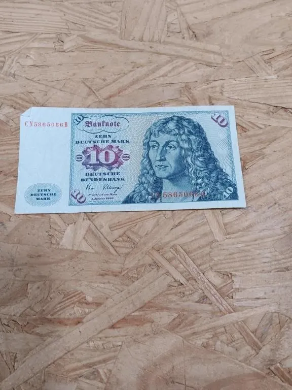 West German Deutsche mark banknote