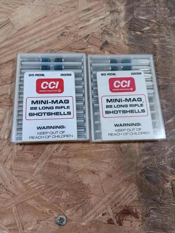 One full box and one partial box of CCI Mini Mag