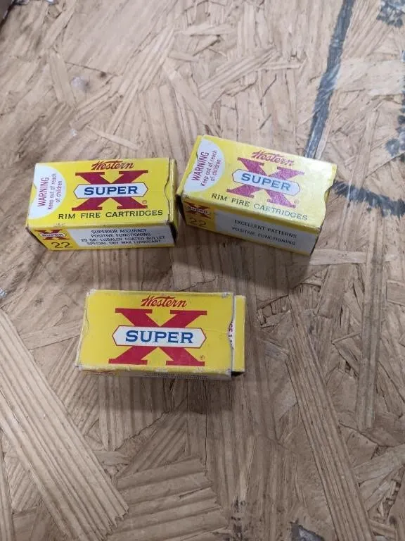 Western Super X Rim Fire Cartridges .22 cal