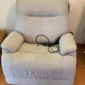 Flexsteel Light Gray Power Reclining Lift Chair