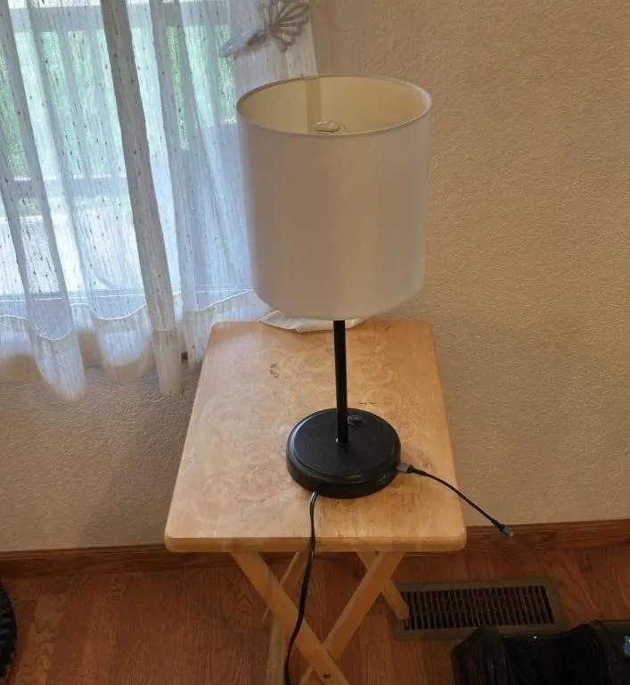 Modern Table Lamp with USB Charging Port