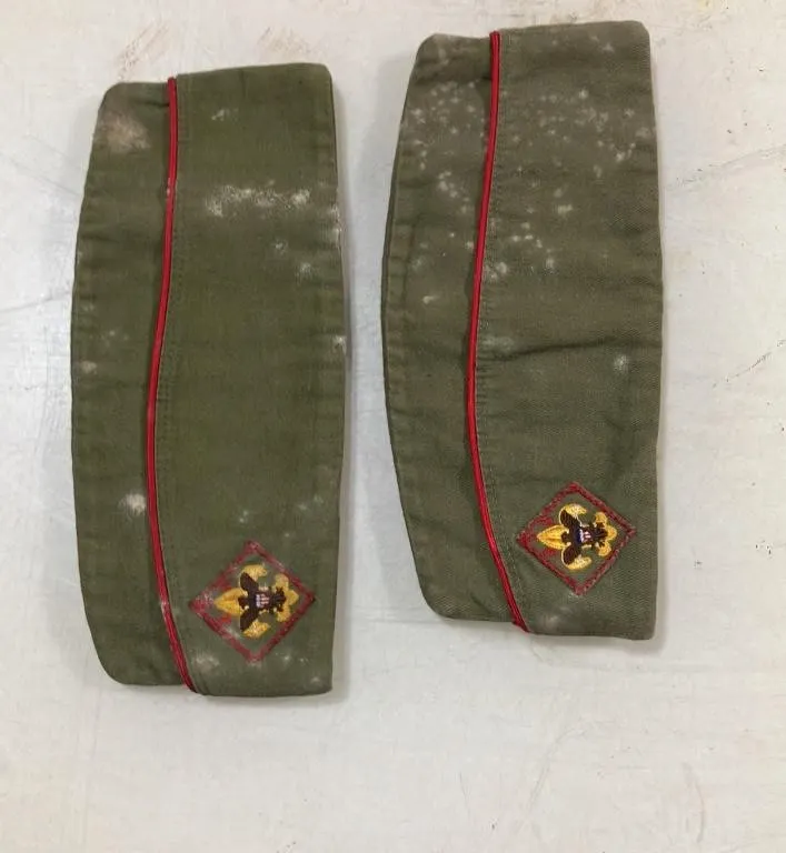 Two Vintage Boy Scouts Garrison Caps