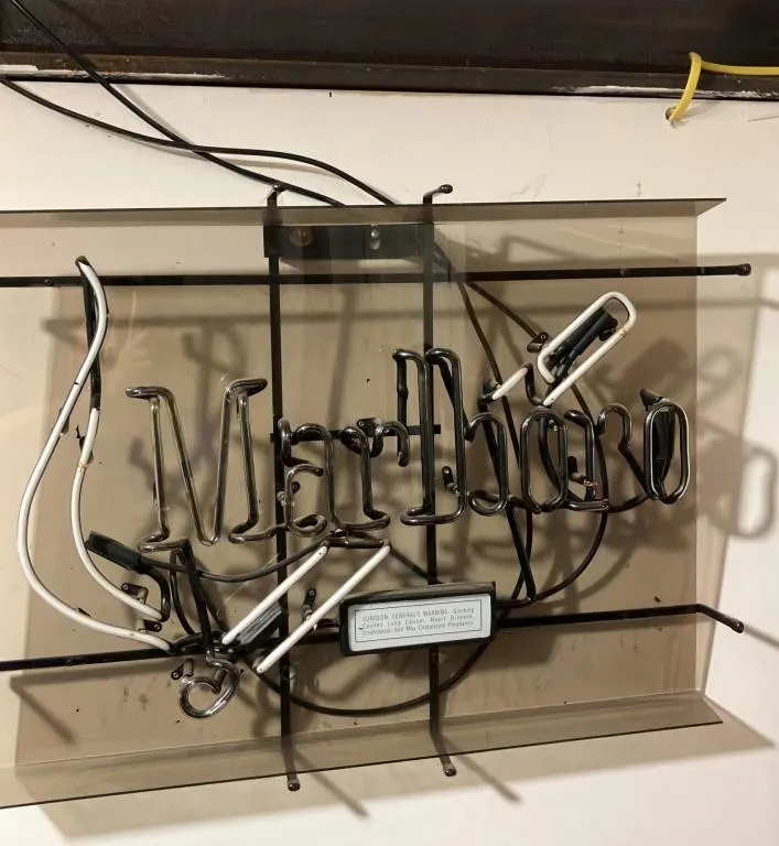 Vintage Marlboro Neon Sign Display