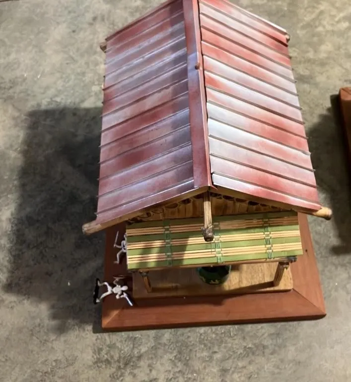 Handcrafted Bamboo Diorama with Figures
