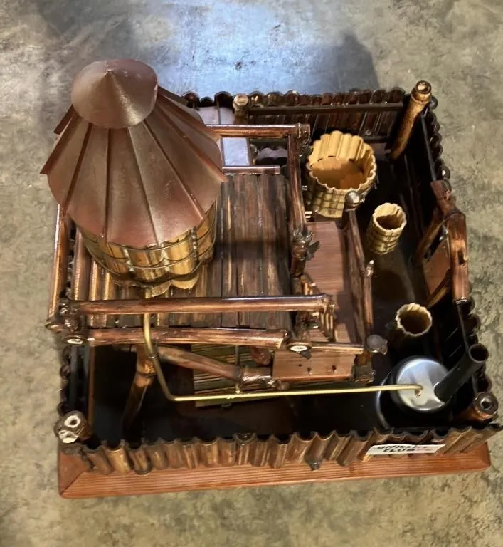 Handcrafted Bamboo Diorama Model