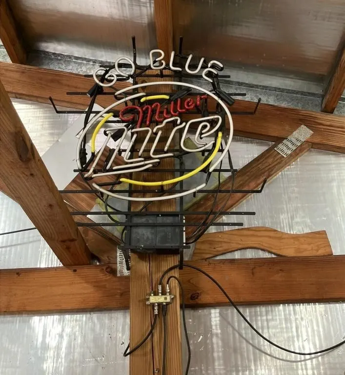 Vintage Miller Lite Go Blue Neon Sign
