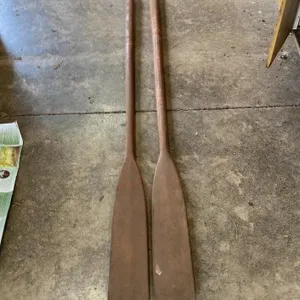 Set of Two Wooden Oars