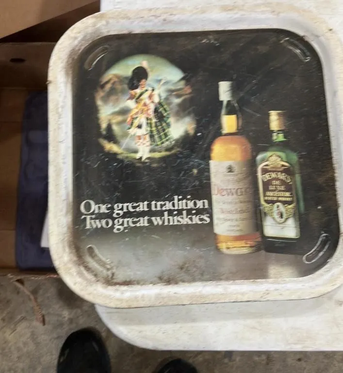 Dewar's Scotch Whisky Metal Serving Tray
