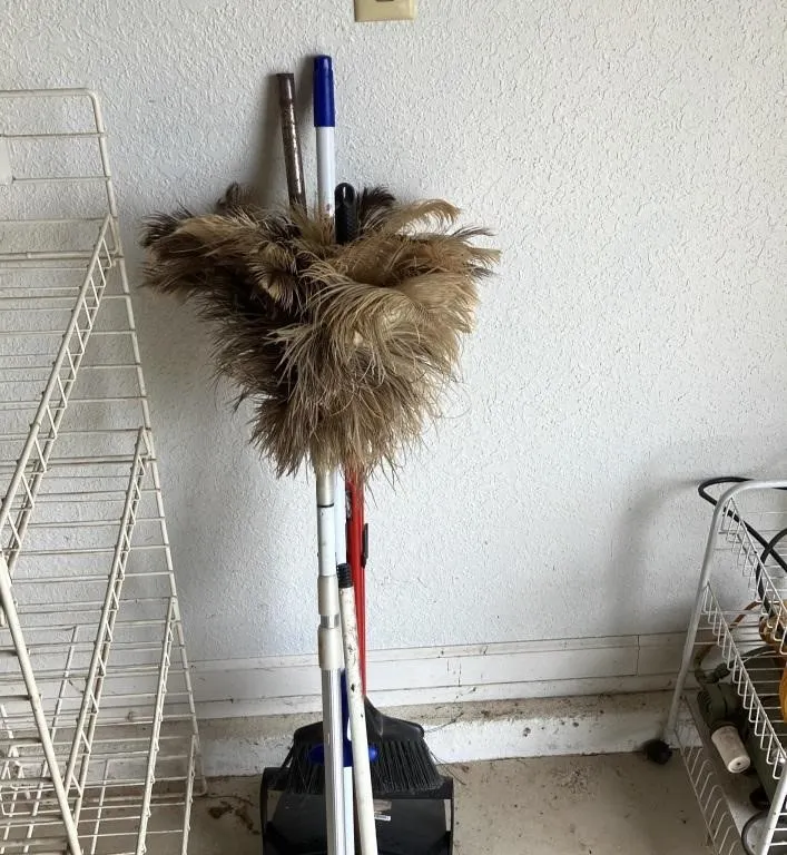 Natural Ostrich Feather Telescopic Duster